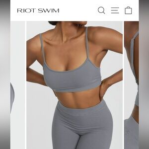 NWT Dom Maxi Skirt & bralette  - Storm color